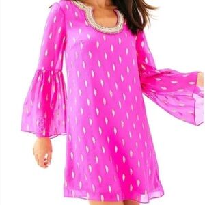 Lilly Pulitzer pink metallic dress 💖